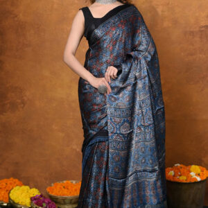 Graceful Model Silk Drape